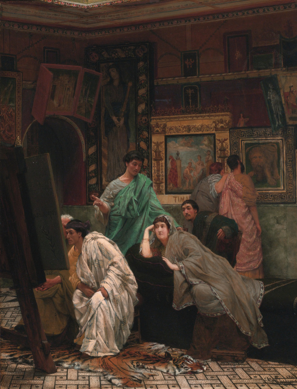 Лоуренс Альма-Тадема, «Коллекционер картин времён Августа», 1867 год
 