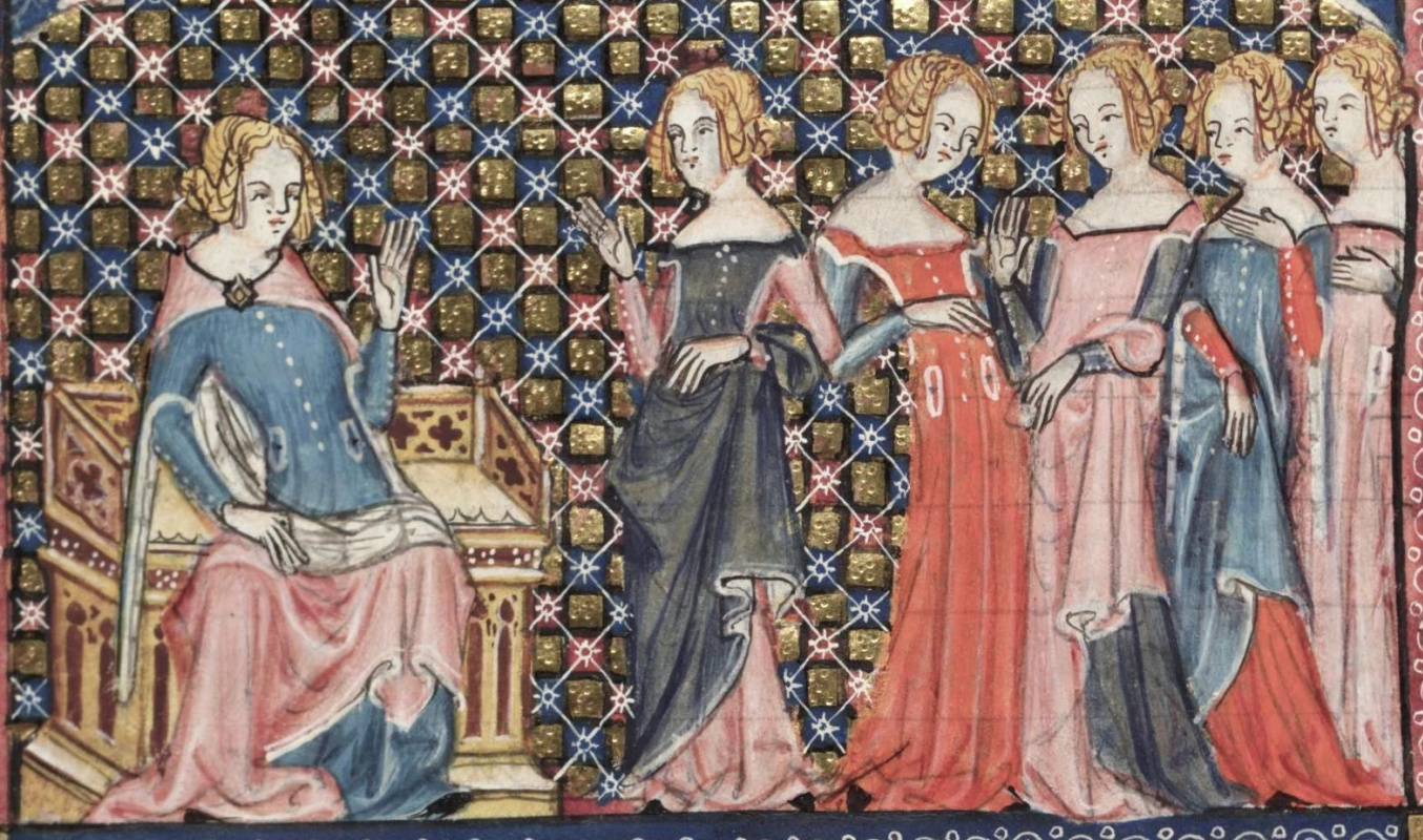 «Платья Изольды» на средневековых миниатюрах