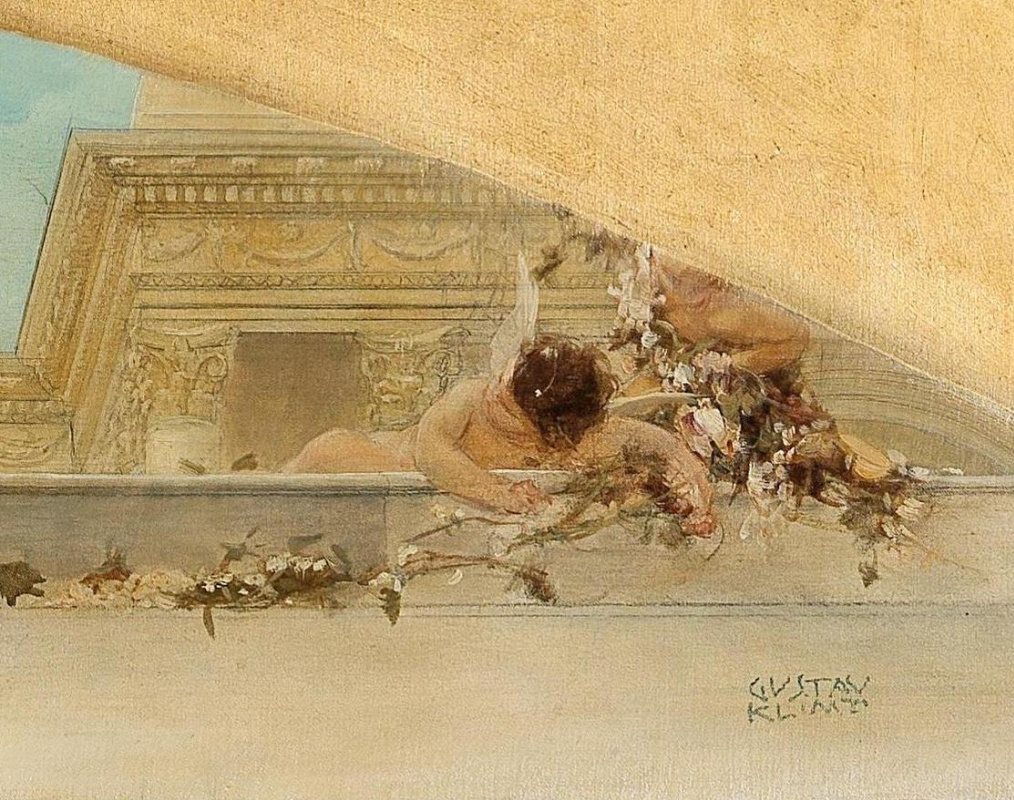 Фрагменты эскиза к «Алтарю Диониса» Климта. Этюд был передан в дар Музею Леопольда