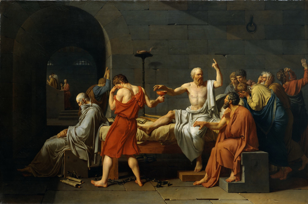 Жак-Луи Давид, «Смерть Сократа», 1787 год