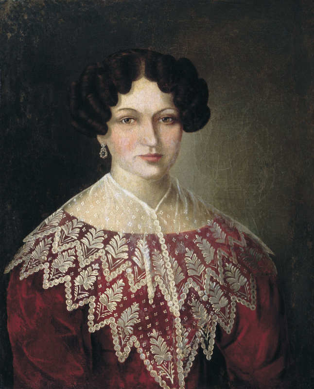 Женский портрет, 1829 г. Алтайский краеведческий краевой музей изобразительного и прикладного искусс