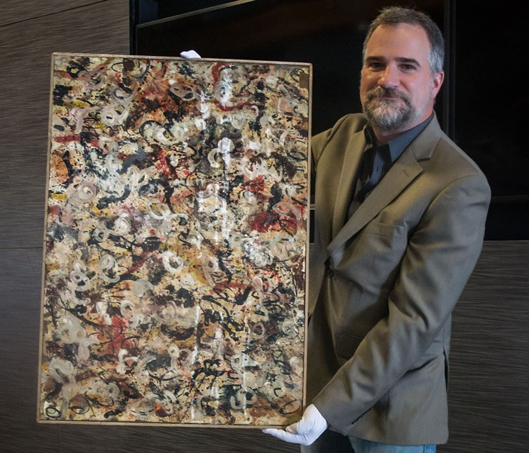 Картина Поллока, найденная в гараже, может быть продана за $ 15 млн