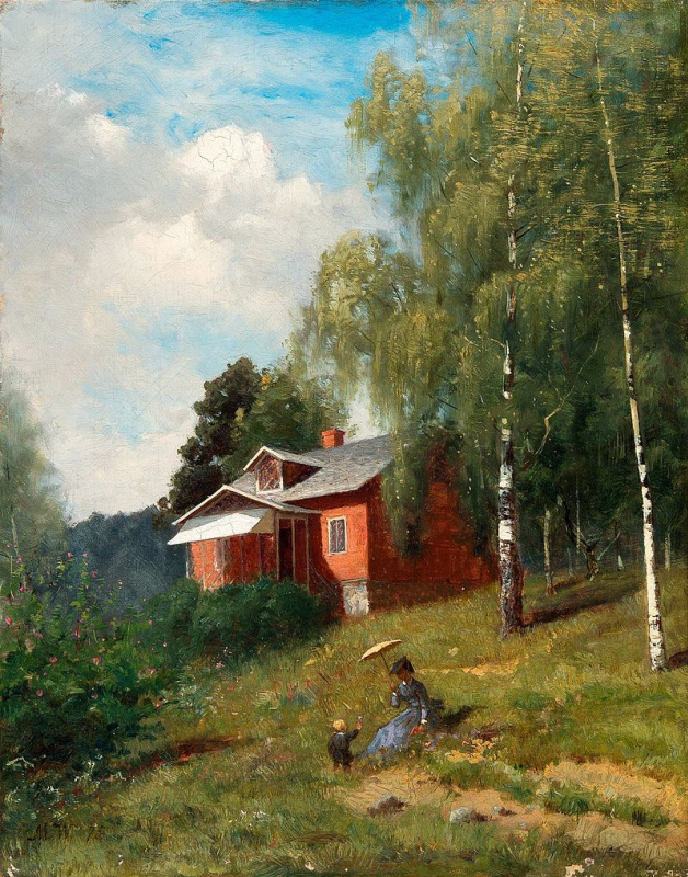 Мария Вик. "Летняя идиллия". 1875
