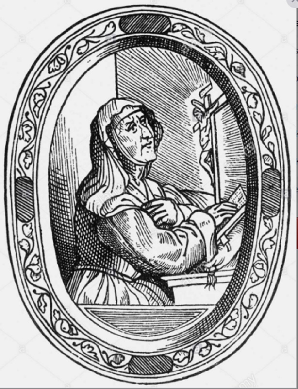 Виттория Колонна, 1540 г. Гравюра неизвестного автора к изданию стихотворений. Венеция.