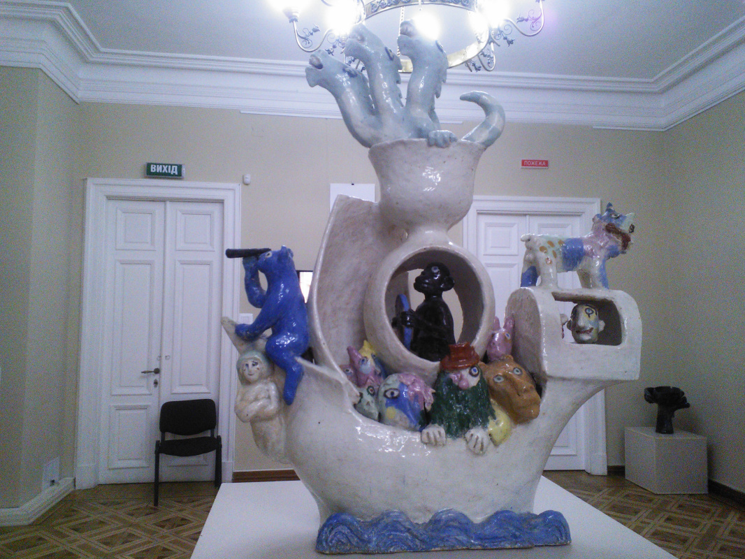 На выставке Ольги Рапай-Маркиш в Киеве вспоминали Георгия Якутовича и Сергея Параджанова