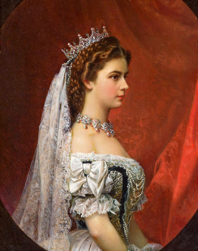 Франц Русс. Императрица Елизавета Баварская, г. 1867 г.