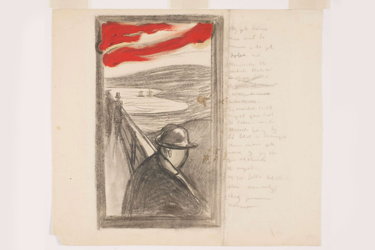Another universe of Edvard Munch: newly-released Munch original drawings, especially "The Scream", reveal different look