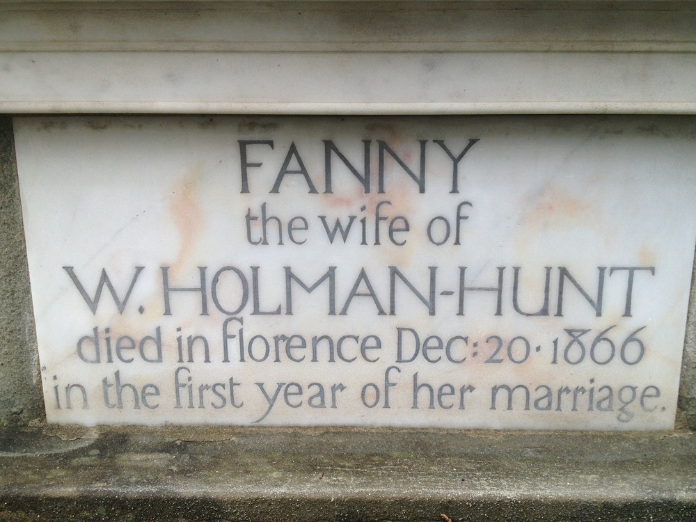Надгробие Фанни Во Хант на Английском кладбище во Флоренции. Уильям Холман Хант. 1867 
Источник фот