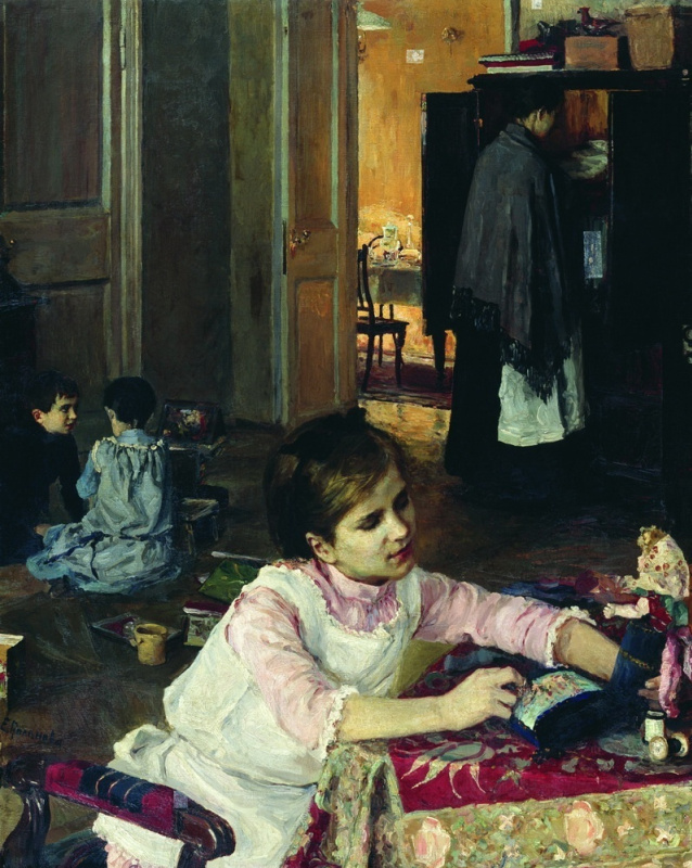 "В детской". 1892 г. Челябинская областная картинная галерея