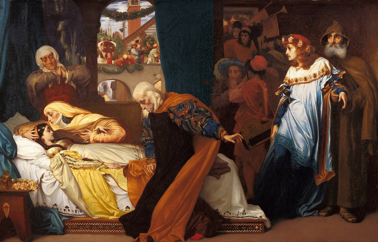 Фредерик Лейтон, «Притворная смерть Джульетты», 1858 год
