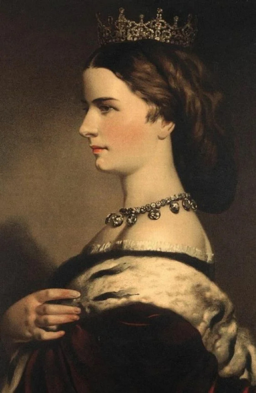 Эдуард Кайзер. Портрет Елизаветы Баварской, 1861 г.