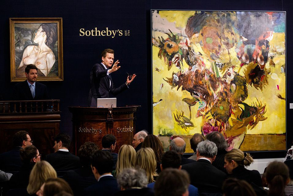 Аукцион «Сотбис»: спрос на современное искусство рекордно высок