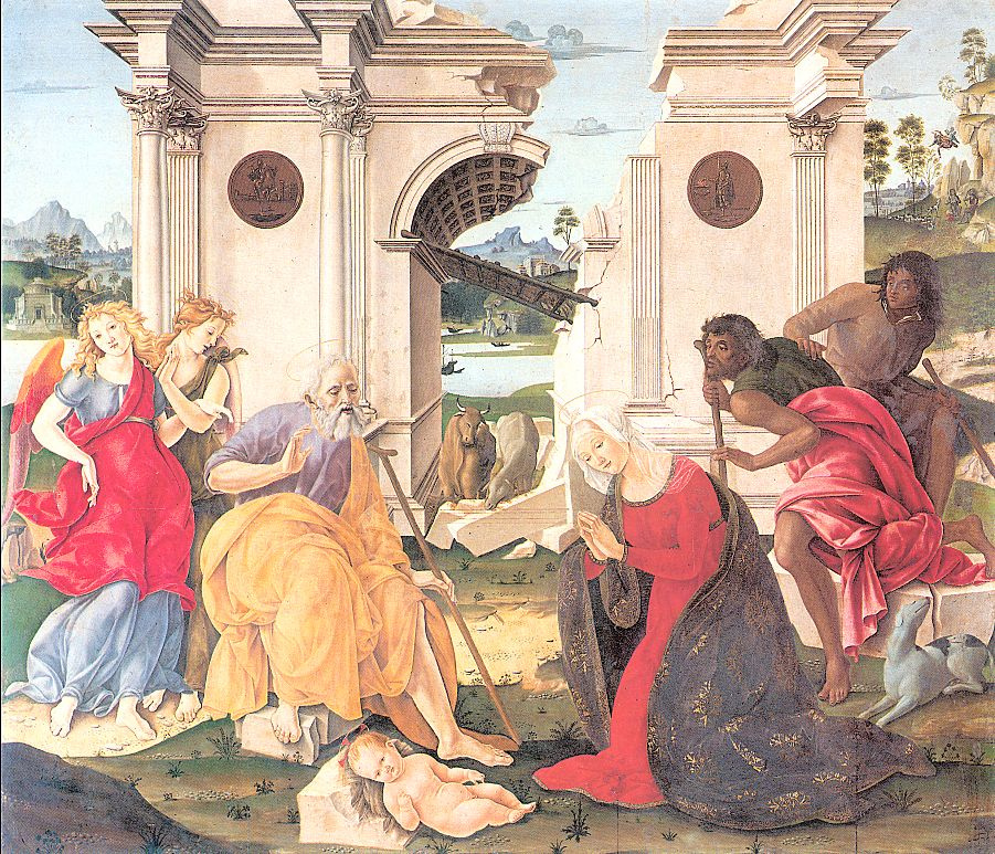Франческо ди Джорджио Мартини. Поклонение младенцу