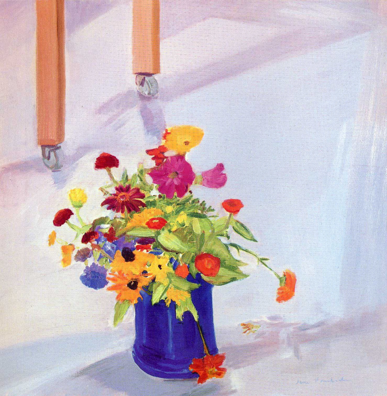 Джейн Фрейличер. Синяя ваза с цветами