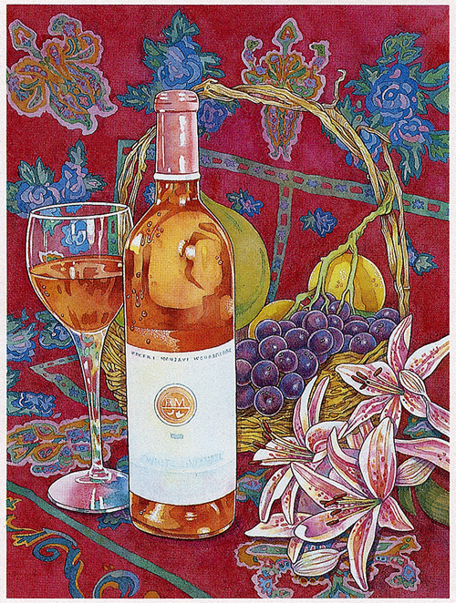 Андреа Тачиера. Натюрморт с вином