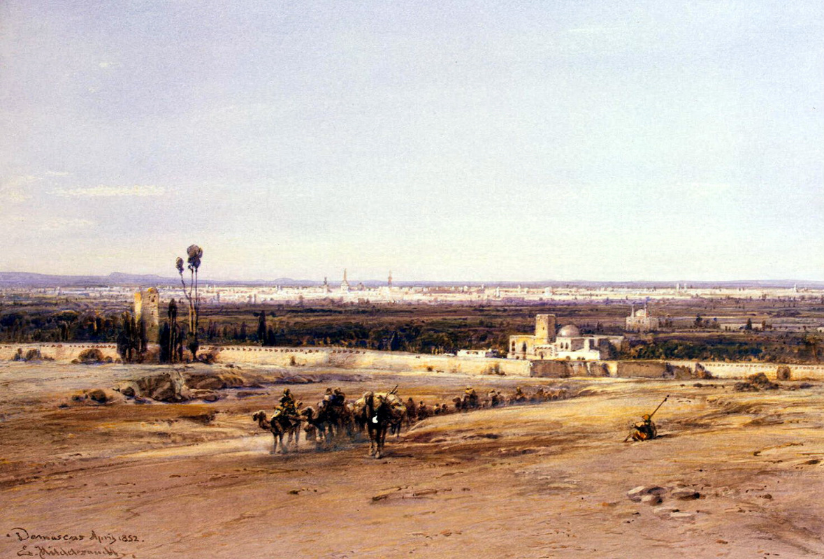 Эдуард Хильдебрандт. Вид Дамаска