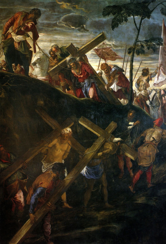 Jacopo (Robusti) Tintoretto. Climbing Calvary