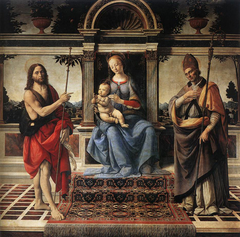 Мадонна с Иоанном Крестителем и донатором