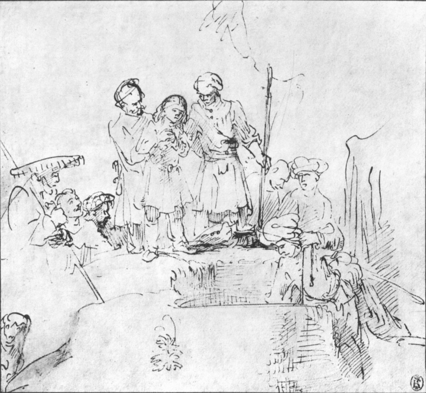 Рембрандт Харменс ван Рейн. Братья прячут Иосифа в колодце