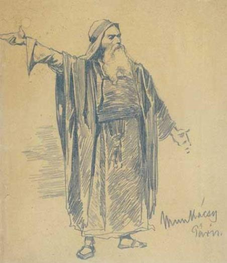 Михай Либ Мункачи. Портрет бородатого мужчины