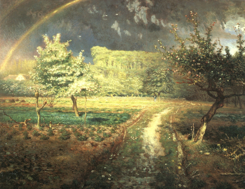 Жан-Франсуа Милле. Весна: радуга над садом