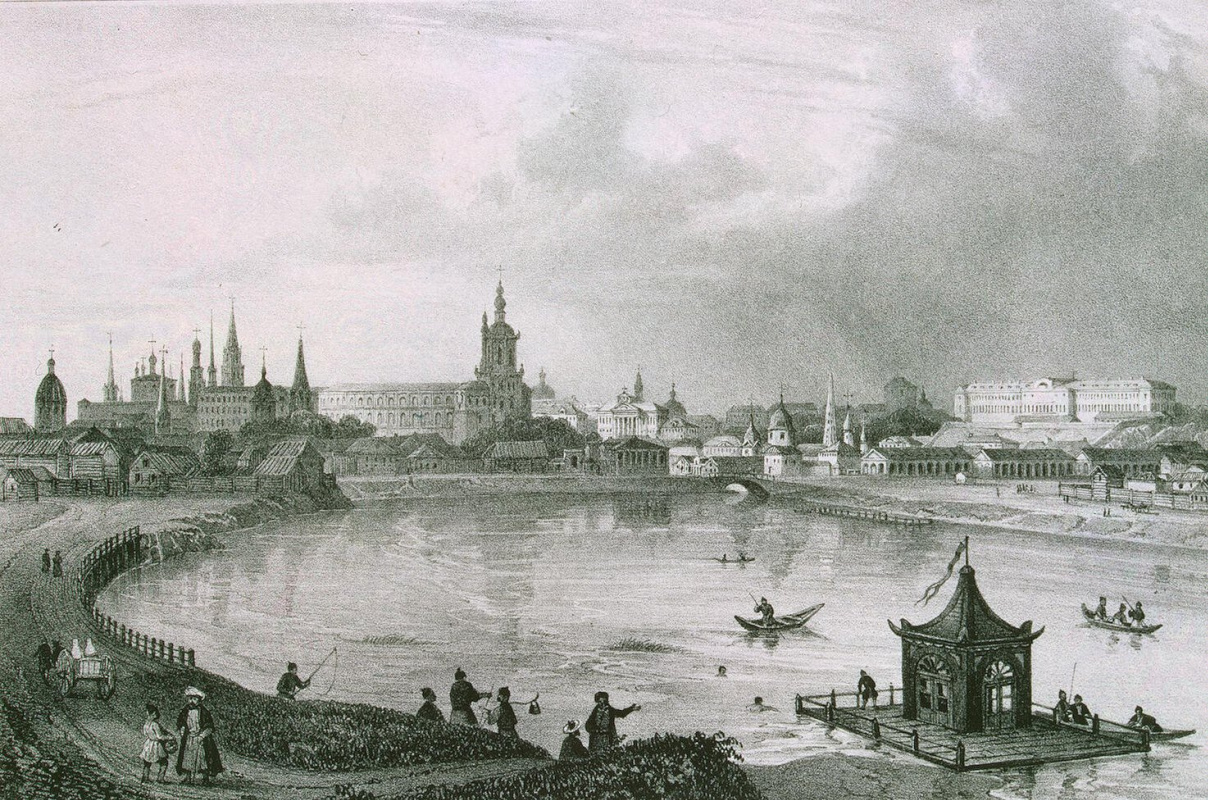 Шарль Клодт Жакотте. Панорамный вид города Казани с южной стороны