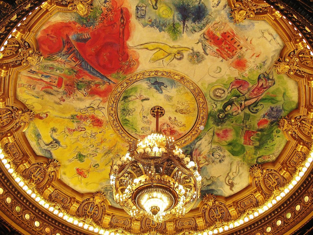Марк Захарович Шагал. Роспись потолочного плафона Парижской оперы