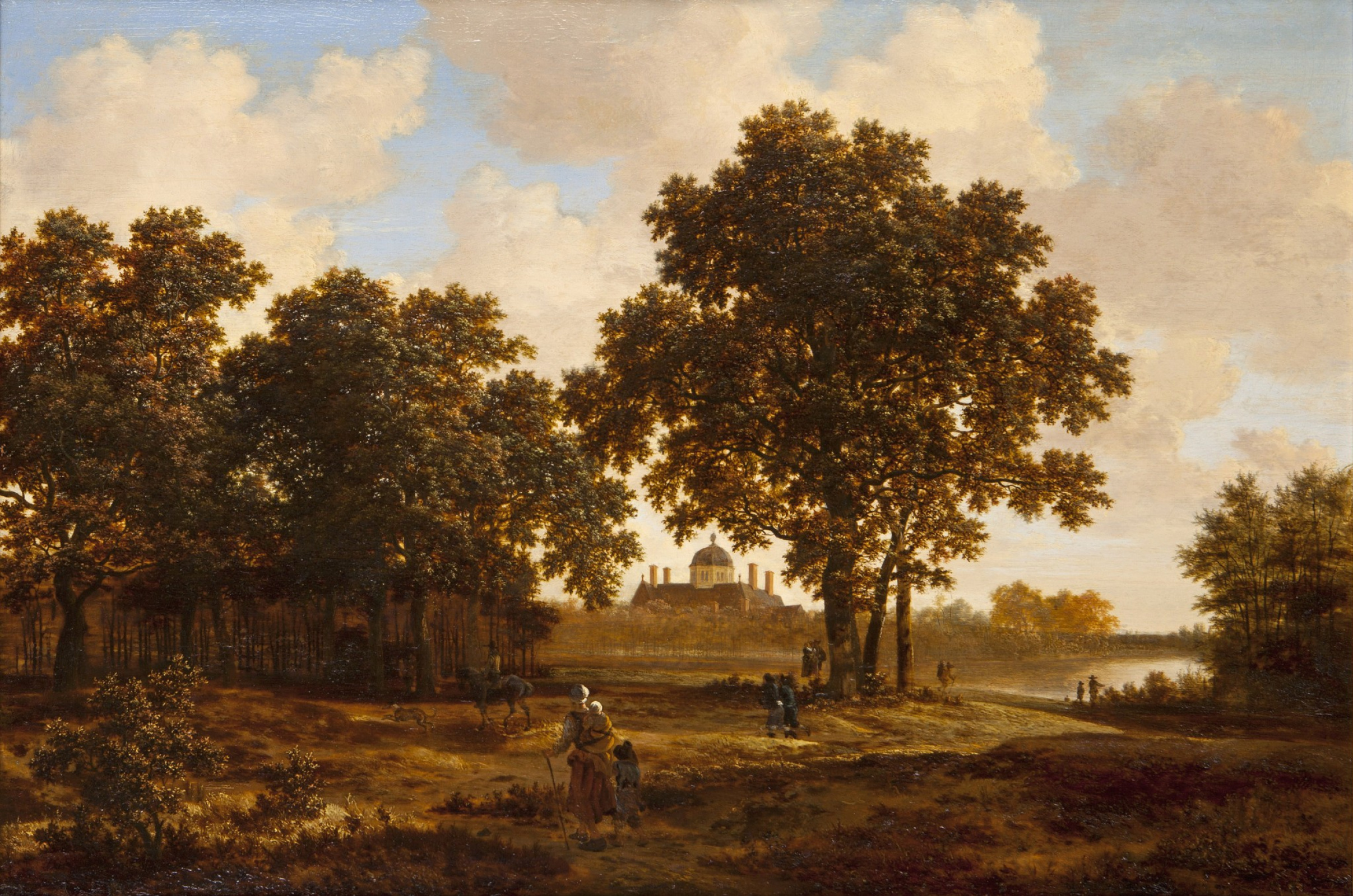 Йорис ван дер Хаген. Гаагский лес с видом на дворец Хёйс-тен-Бос