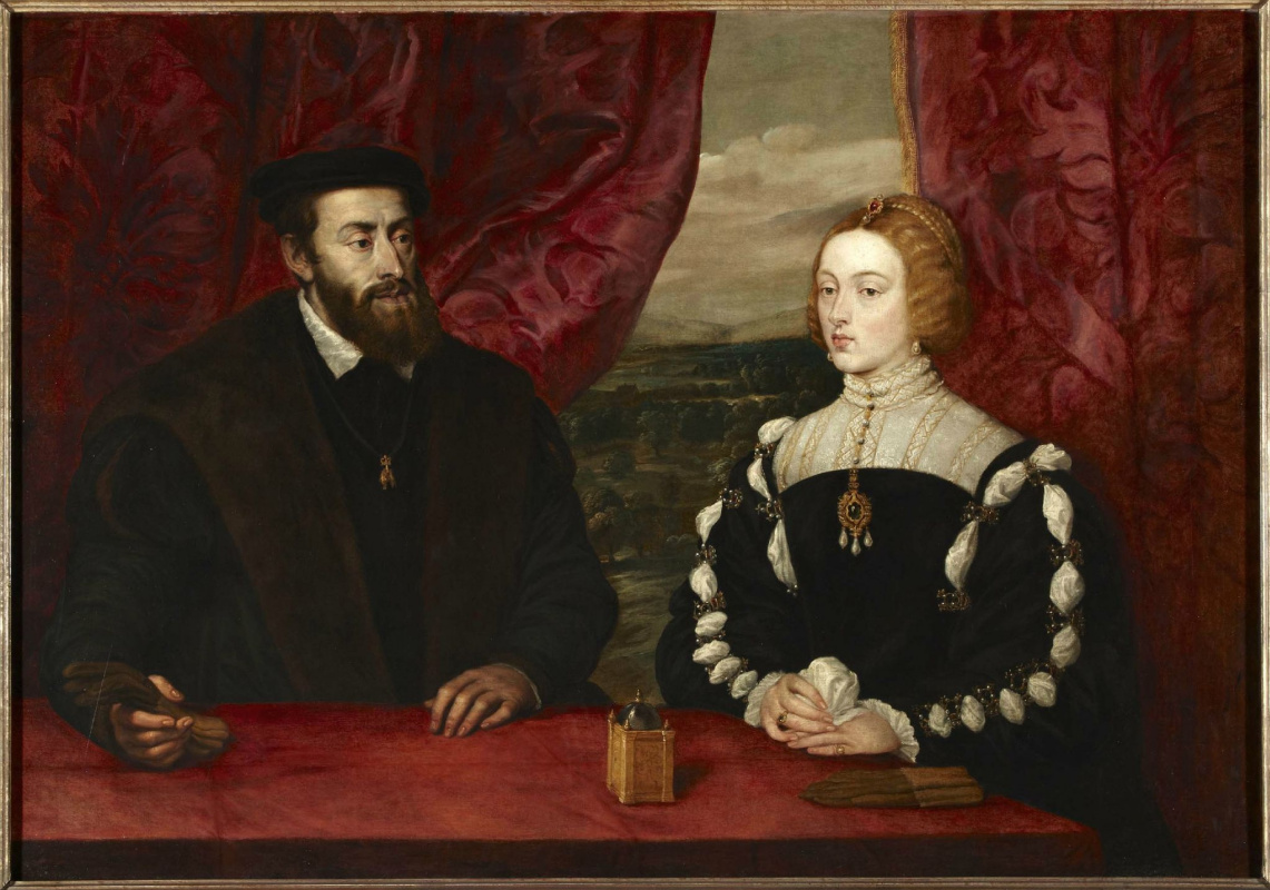 Питер Пауль Рубенс. Двойной портрет Карла V и императрицы Изабеллы (вслед за Тицианом)
