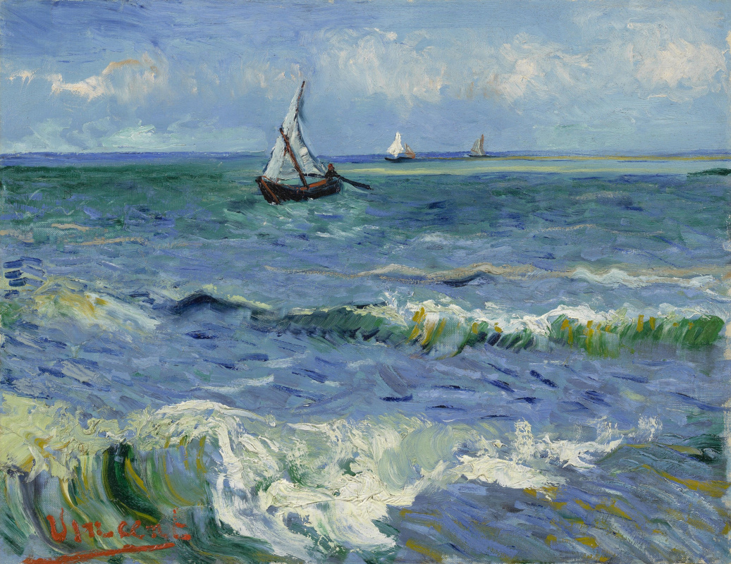 Винсент Ван Гог. Морской пейзаж у Сент-Мари-де-ла-Мер