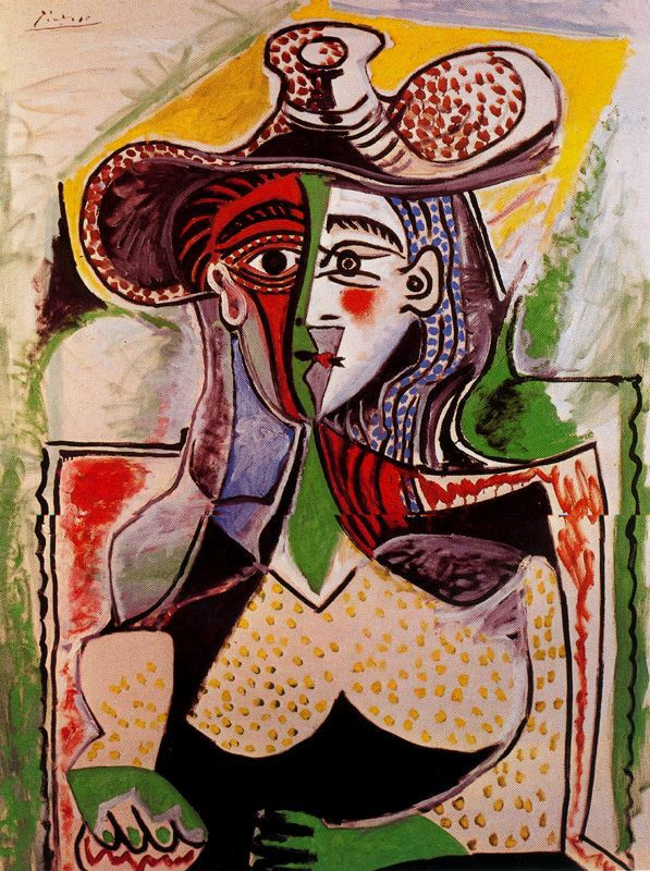 Пабло Пикассо. Женщина в широкополой шляпе