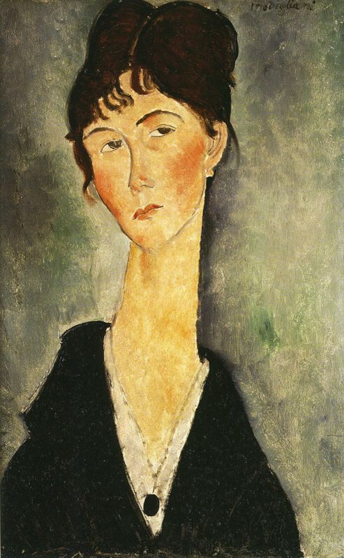 Амедео Модильяни. Портрет женщины с кулоном