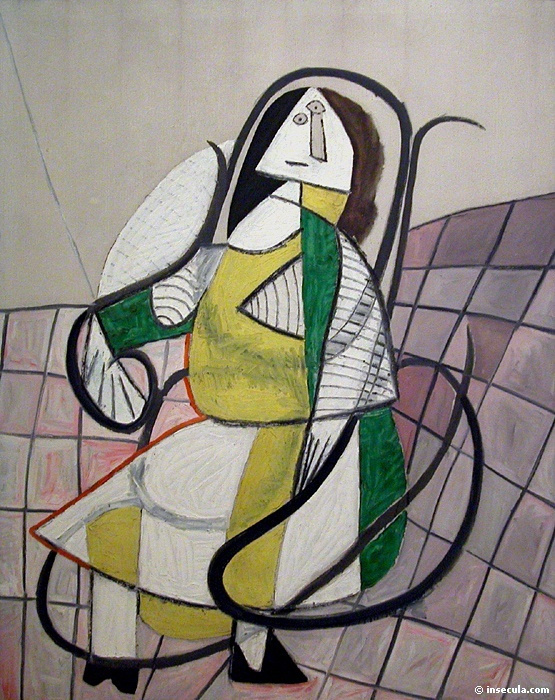 Пабло Пикассо. Жаклин в кресле-качалке