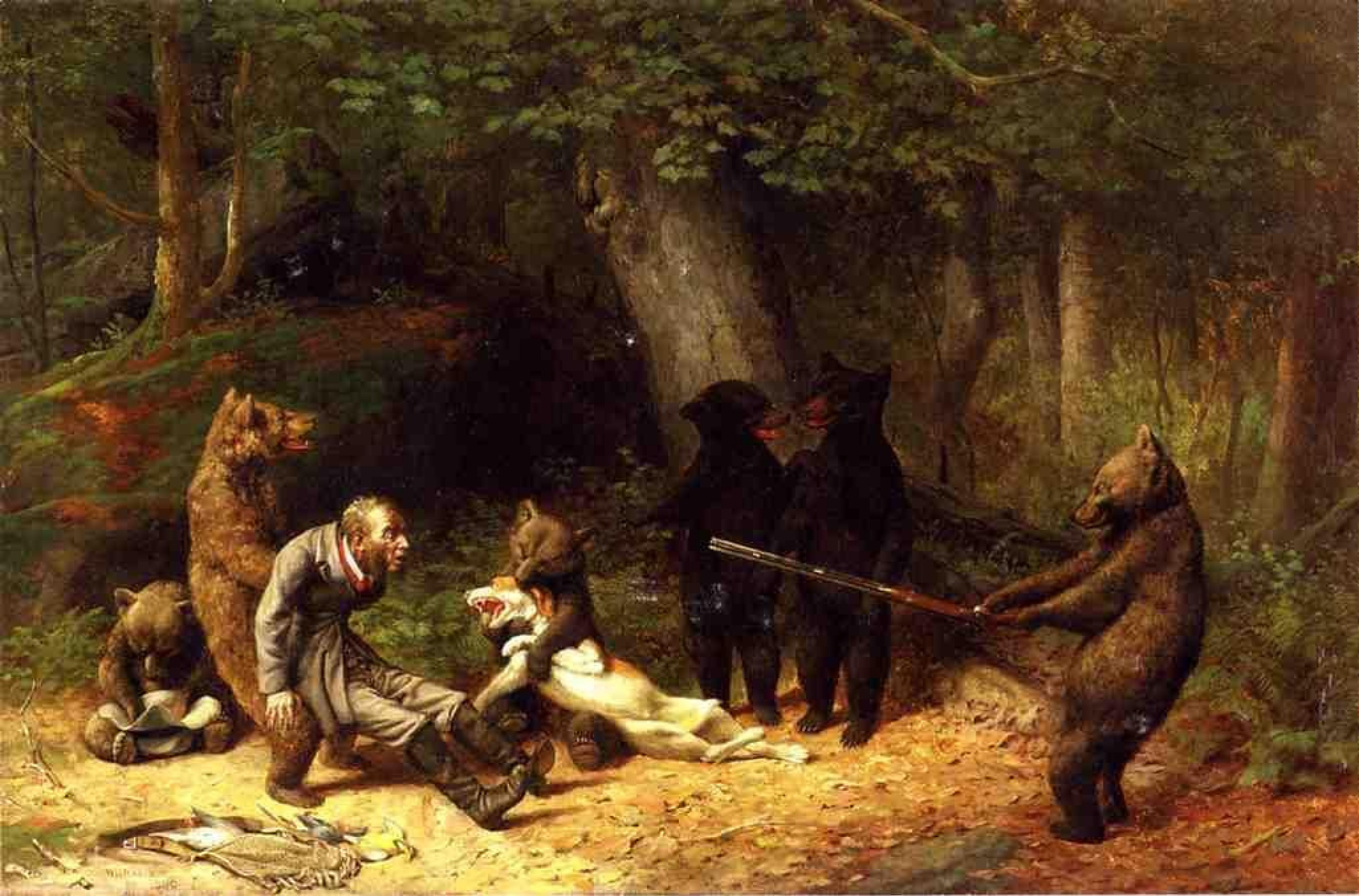 Уильям Холбрук Берд - Игра с охотником, 1880, 102×66 см: Описание  произведения | Артхив