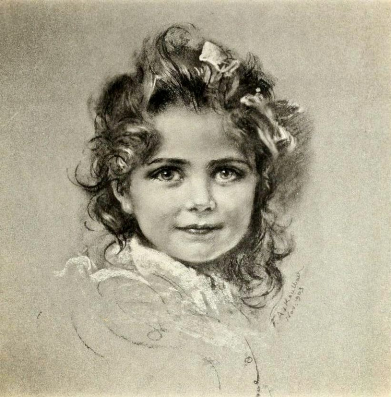 Фридрих Август фон Каульбах. Портрет дочери Николая II - Анастасии