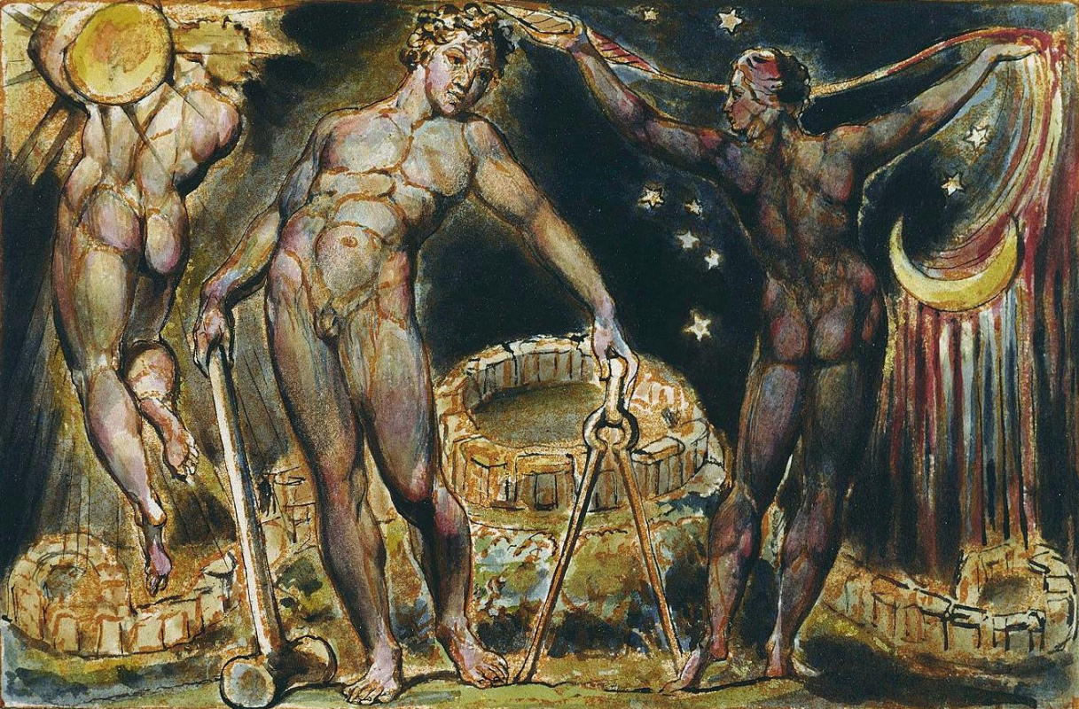 William Blake. Los and Enitharmon. Jerusalem, the emanation of the Great Albion