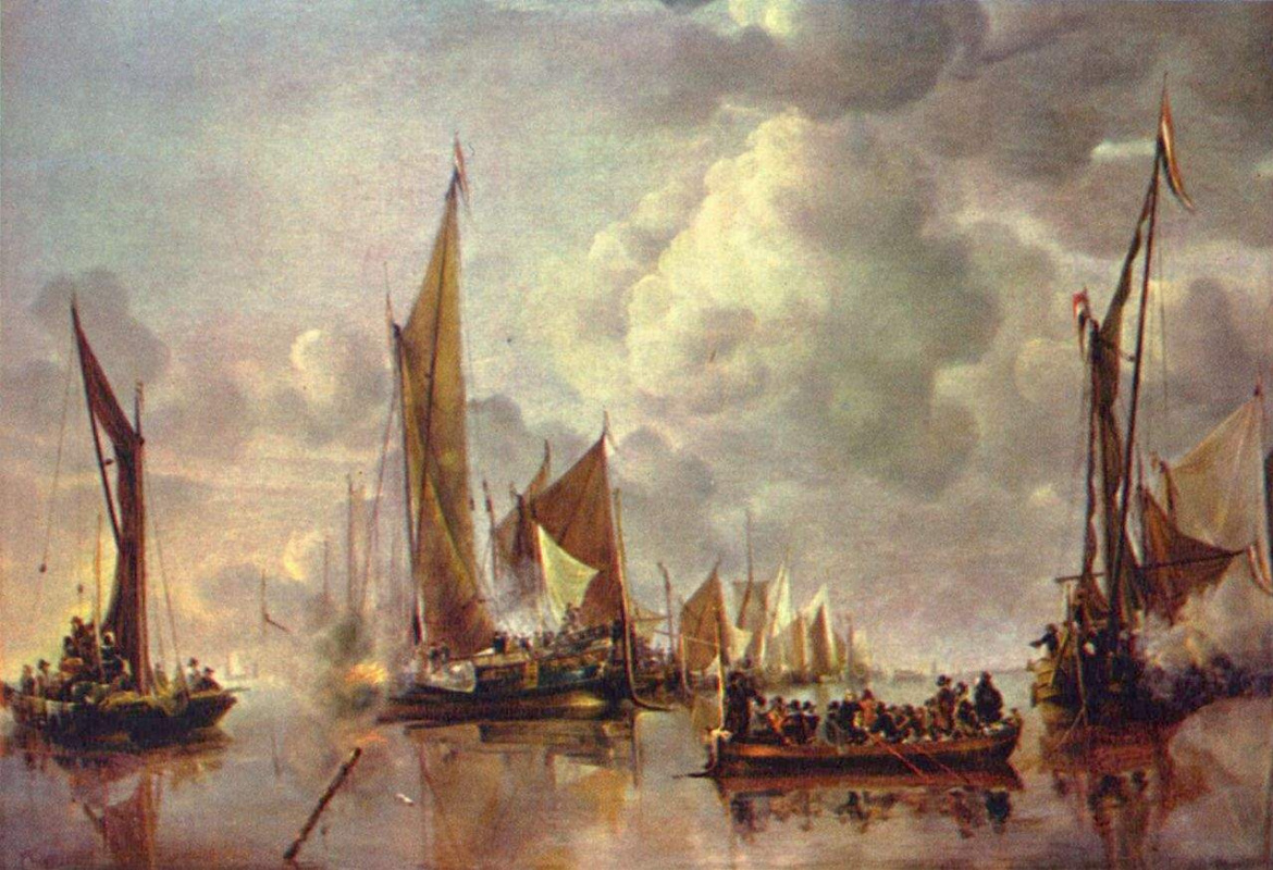 Ян ван де Капелле. Морской парад