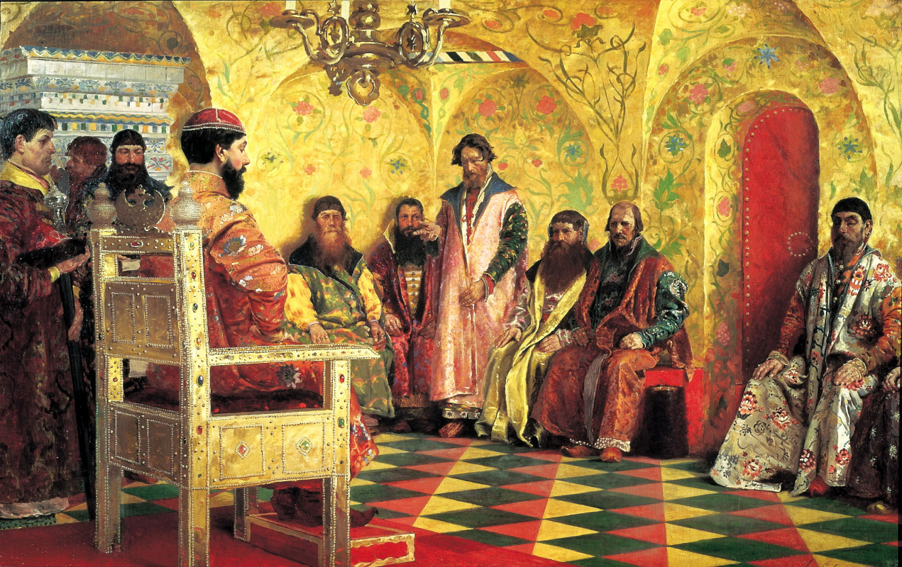 Андрей Петрович Рябушкин. Сидение царя Михаила Федоровича с боярами