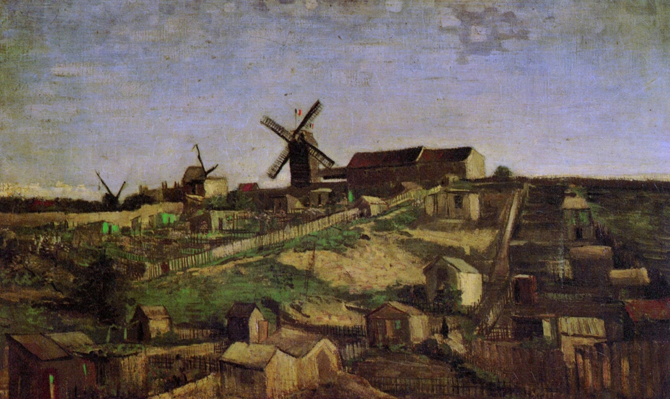 Винсент Ван Гог. Вид Монмартра с ветряными мельницами