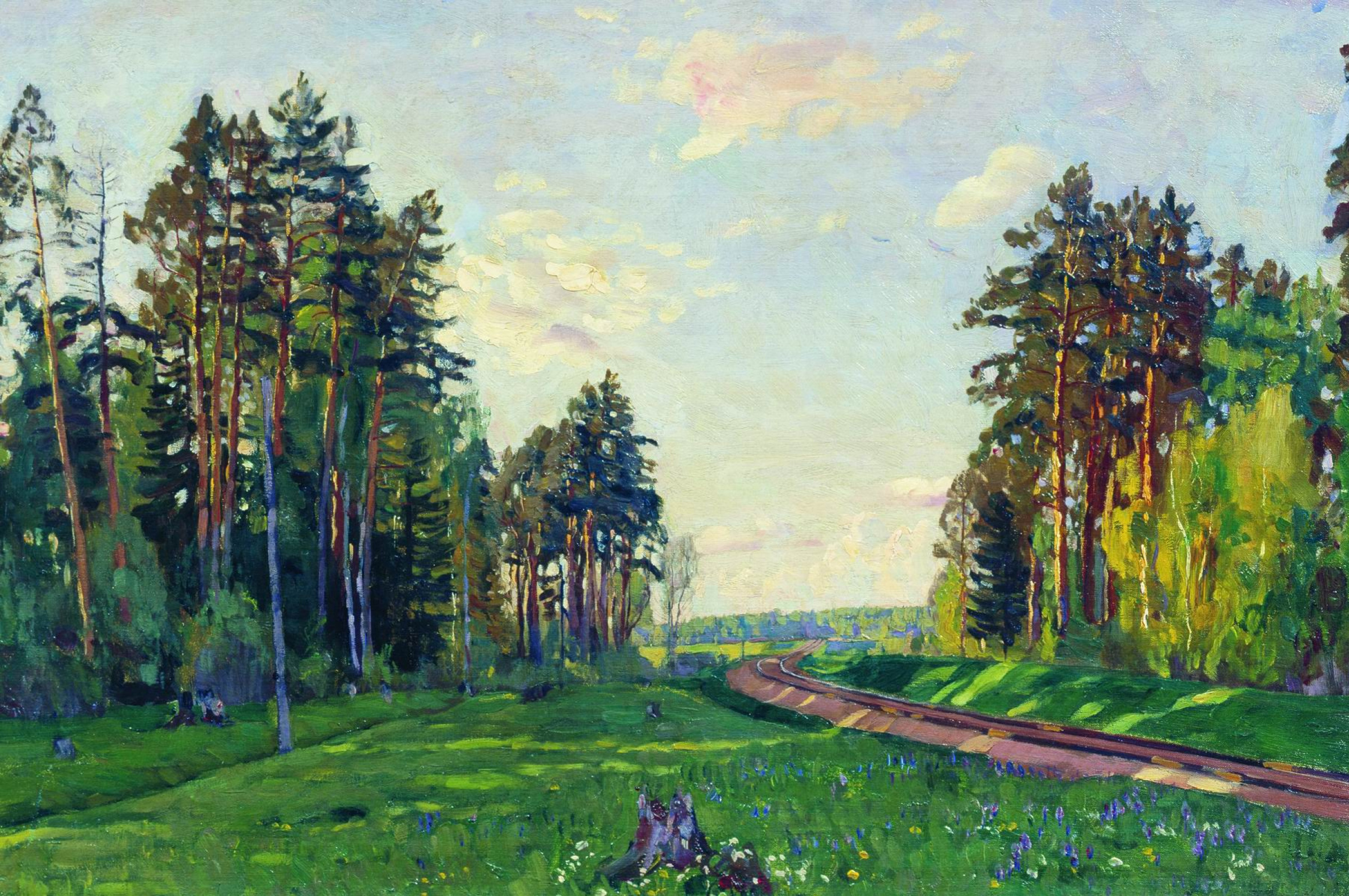 Станислав Юлианович Жуковский - Дорога, 1910, 46×44 см: Описание  произведения | Артхив