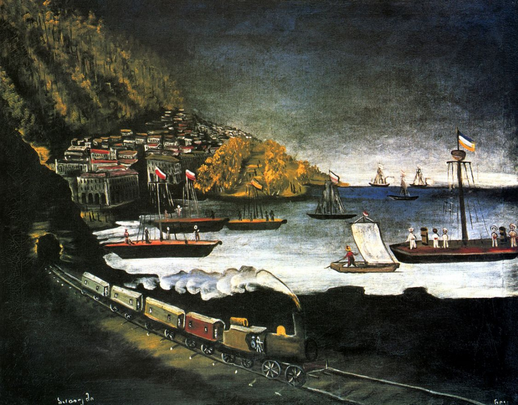 Нико Пиросмани (Пиросманашвили). Порт Батуми