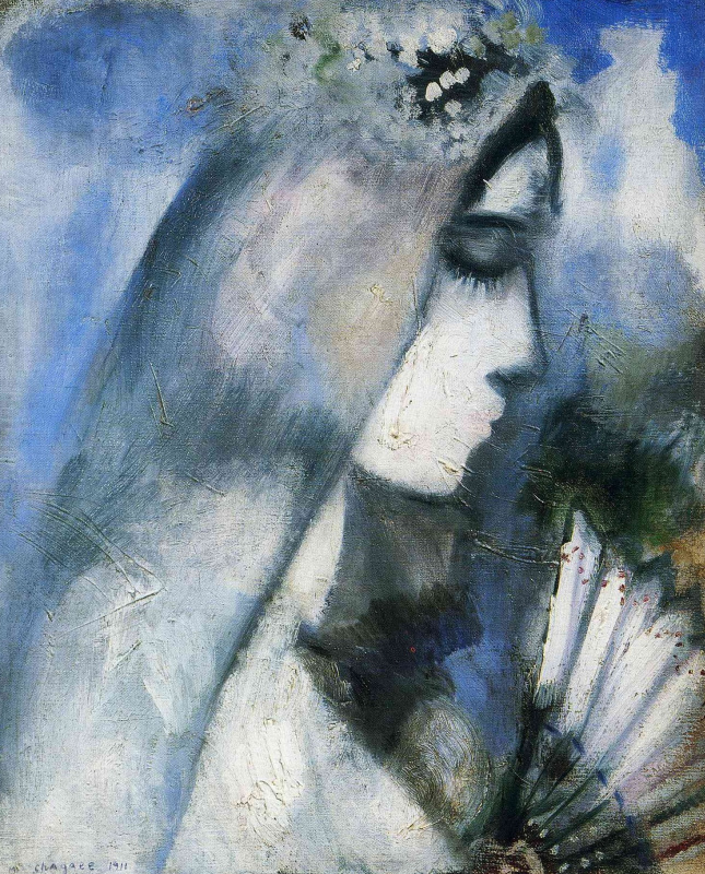 Marc Chagall. Bride with a fan