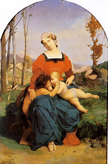 Жан-Леон Жером. Дева с младенцем и Иоанном