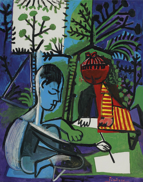 Пабло Пикассо. Рисующие Клод и Палома