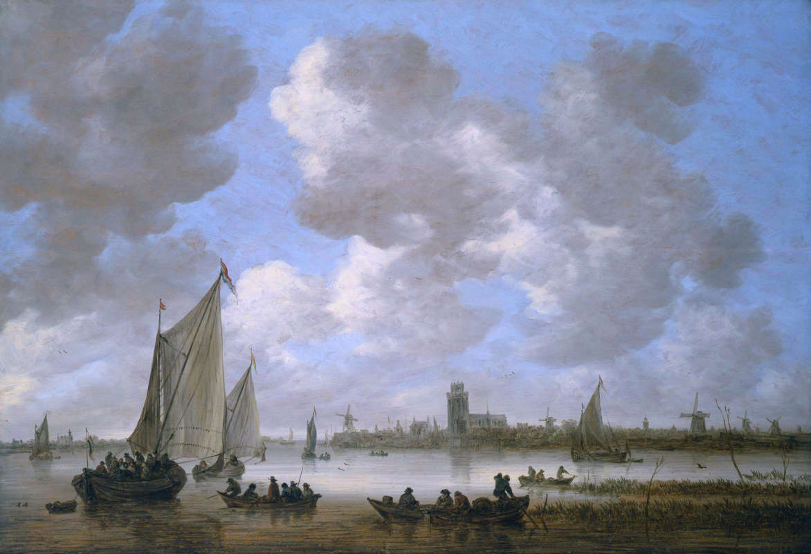 Ян ван Гойен. Вид устья Маас у Дордрехта