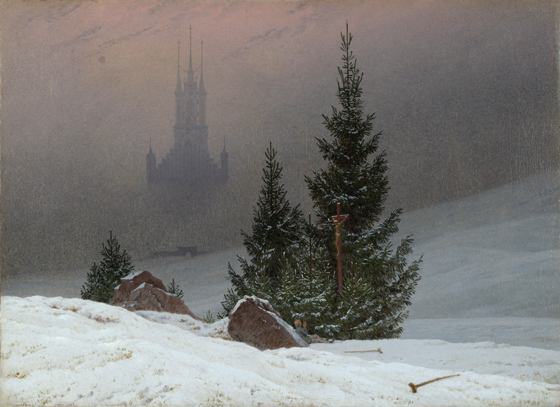 Каспар Давид Фридрих. Зимний пейзаж