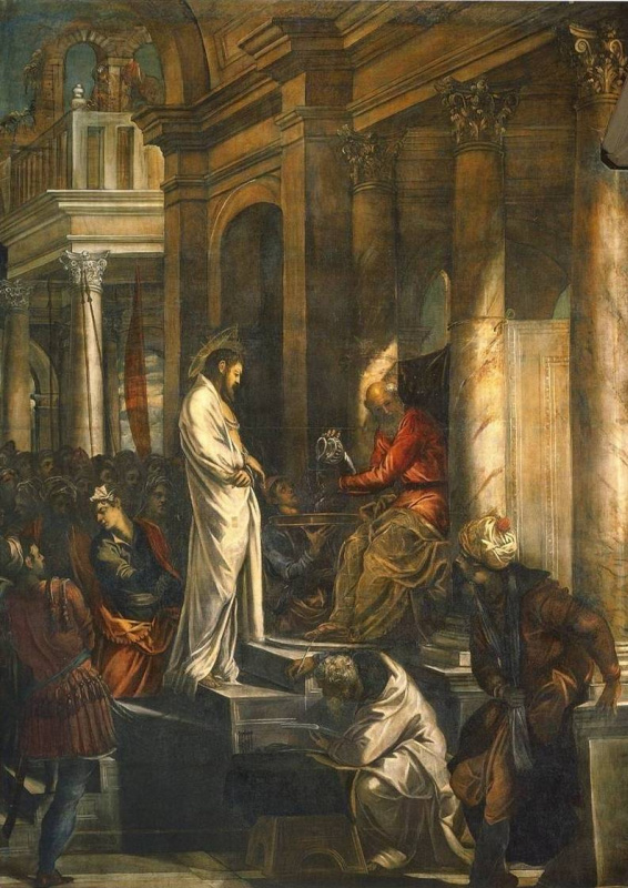 Jacopo (Robusti) Tintoretto. Christ before Pilate