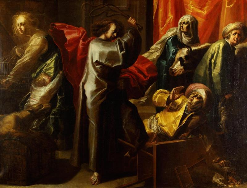 Ян ван дер Венне. Изгнание торгующих из храма