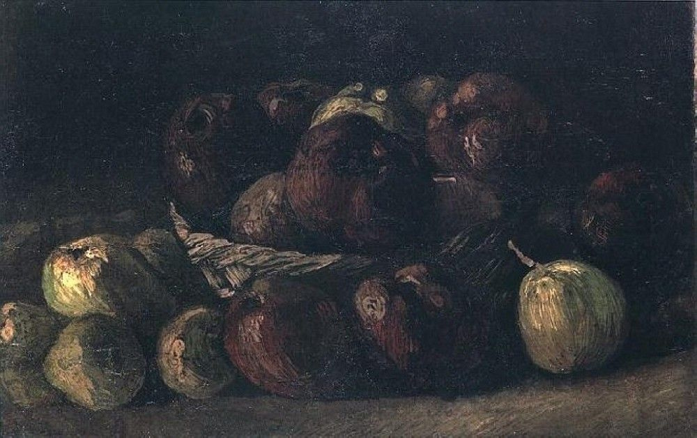 Винсент Ван Гог. Натюрморт с корзинкой яблок