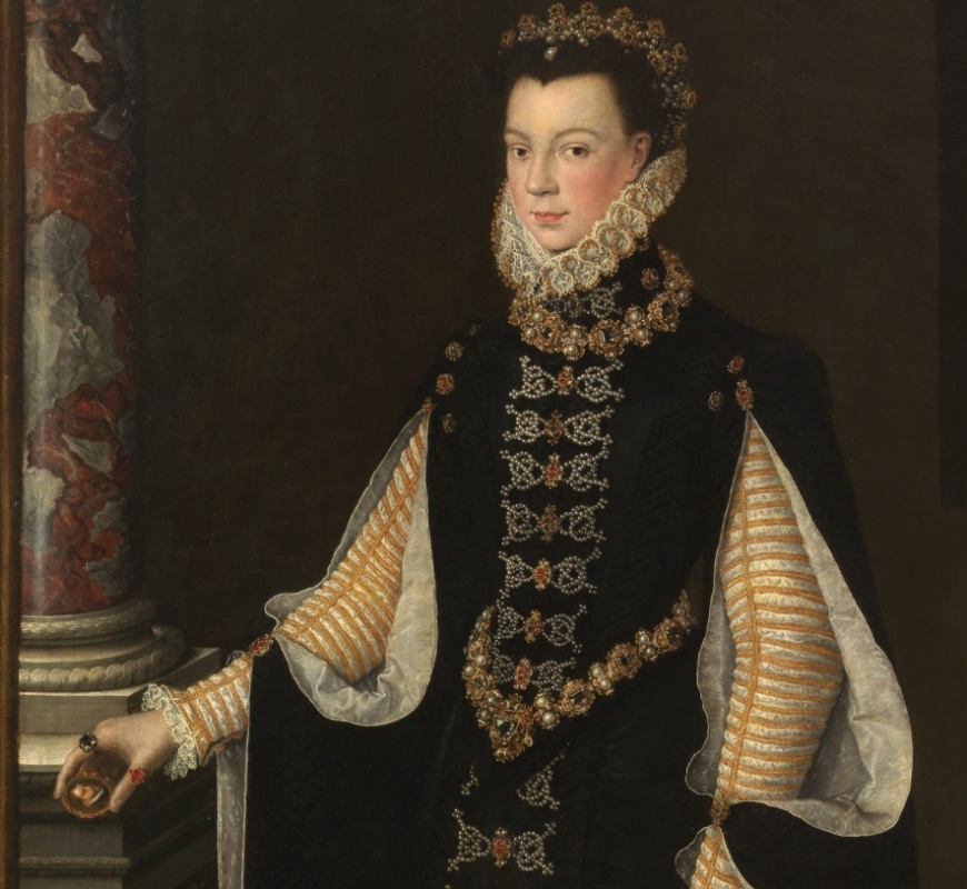 Изабелла Валуа с портретом Филиппа II